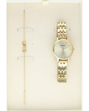 Radiant Ra609202Pt Horloge En Armband Geschenkset - Naturel