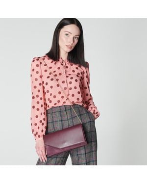 LK Bennett Demi Clutch - Red