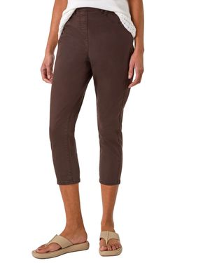 Roman Cropped Stretch Denim Jegging - Brown