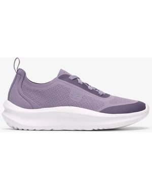 Clarks Solevana Ria Trainers - Purple