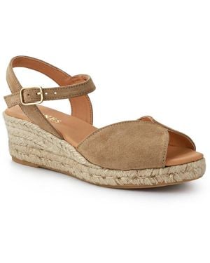 Jones Bootmaker Ravena Leather Espadrilles - Brown