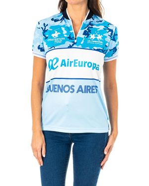 La Martina Short-Sleeved Technical Polo Shirt 2Wz002 - Blue