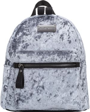 Claudia Canova Anii Xs Velour Backpack - Blue