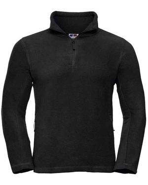 Russell Zip Neck Outdoor Fleece Top - Black