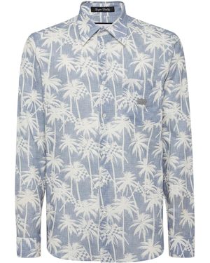 Philipp Plein Shirt Sugar Daddy Cut Ls - Blauw