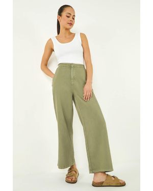 Roman Petite Stitch Detail Trouser - Green
