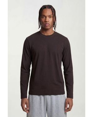 BoohooMAN Essential Regular Fit Long Sleeve T-Shirt - Black