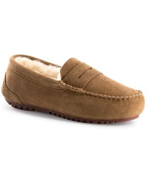 Aus Wooli Australia Byronbay Cosy Moccasins - Brown