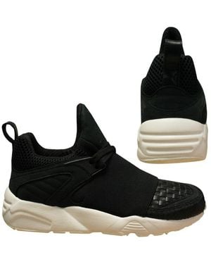 PUMA Bog Blaze Of Glory Strap Filling Pieces Trainers 361042 01 B97A Leather - Black