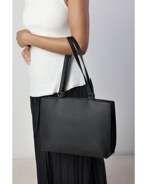 Where's That From Mariella Faux Leather Tote Bag - Black