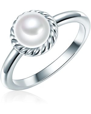 Valero Pearls Ring 925/- Sterling - Blue