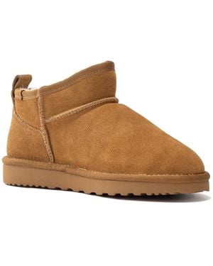 Aus Wooli Australia Sheepskin Classic Ultra Mini Boots Airlie - Brown