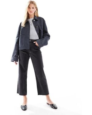 ASOS Ankle Grazer Straight Leg Jean - Blue