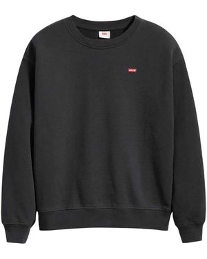 Levi's Crew Hals Standaard Sweatshirt (zwart)