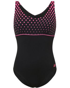 Zoggs V Neck Clipback - Black
