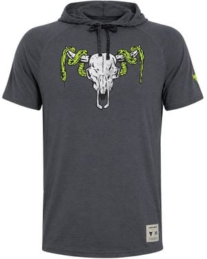 Under Armour X Project Rock Charged T-Shirt - Grey