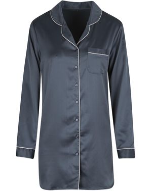 Lingadore Satijn Pyjama Jurk - Blauw