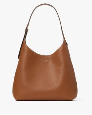 Kate Spade 454 Pick Stitch Large Shoulder Bag - Brown