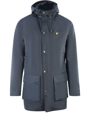 Lyle & Scott Hooded Parka Jacket - Blue