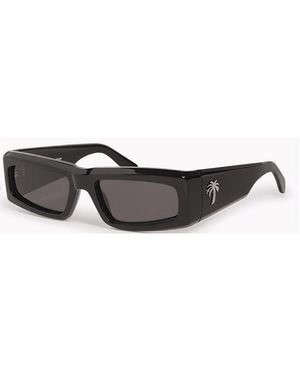 Palm Angels Accessories Yreka Rectangle Sunglasses - Black