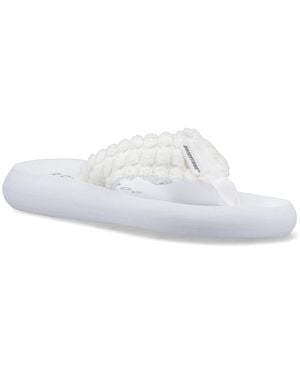 Rocket Dog Spotlight Atom Textile Flip Flops - White