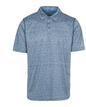 Trespass Monocle Quick Dry Polo Top - Blue