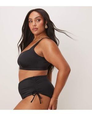 ASOS Design Maya High Leg V-Front Bikini Bottom - Grey