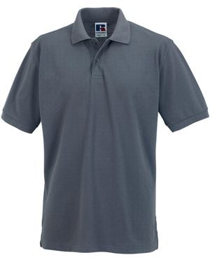 Russell Polycotton Pique Hardwearing Polo Shirt (Convoy) - Blue