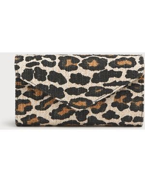 LK Bennett Lucia Clutch, Leopard - Black