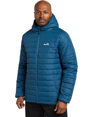 Peter Storm Blisco Ii Insulated & Water Repellent Puffer Jacket With Hood - Blue