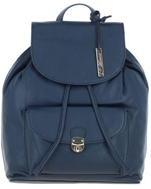 Ashwood Leather Exquisite Genuine Compact Backpack - Blue