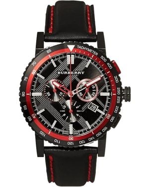 Burberry Bu9803 Chronograaf Horloge - Zwart