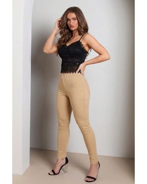Femme Luxe High Waisted Skinny Soft Touch Jean - Multicolour