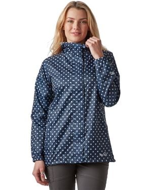 Peter Storm Waterproof, Lightweight & Packable Jacket With Adjustable Hood - Blue