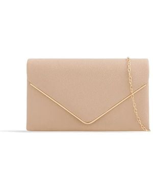 Where's That From 'Sculpt' Clutch - Natural