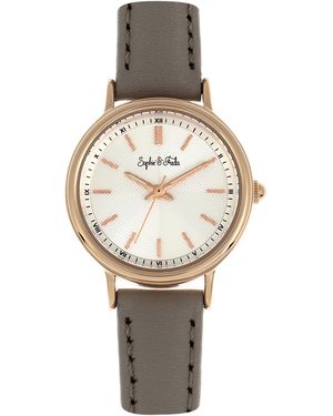 Sophie & Freda Berlin Leather-Band Watch - Metallic