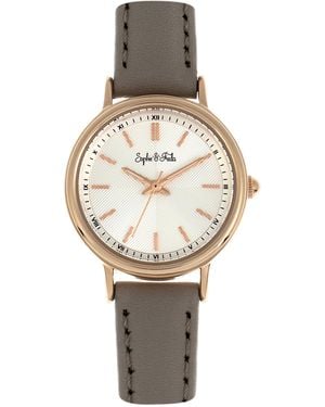 Sophie & Freda Berlin Leather-Band Watch - Metallic