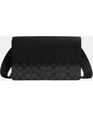 COACH Turner Flap Crossbody Bag - Black