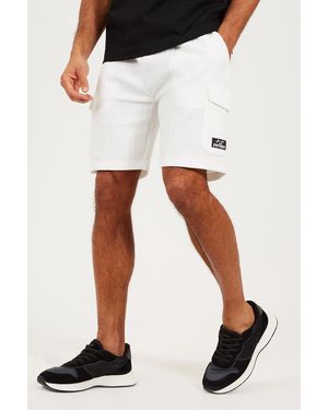 Brave Soul Off Patch Pocket Elasticated Waist Shorts - Black