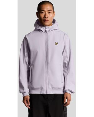 Lyle & Scott Fleece Lined Softshell Jacket - Purple