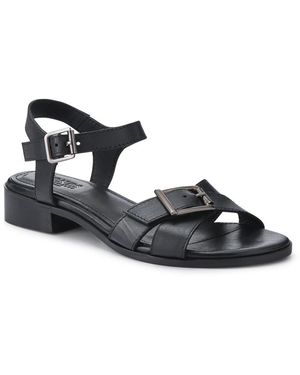 Jones Bootmaker Hythe Smart Leather Sandals - Black