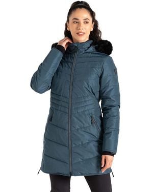 Dare 2b Striking Iiii Longline Padded Coat - Blue