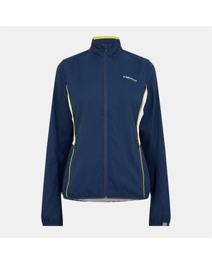 Head Club Solid Patterned Full Zipper Track Jacket With Logo - Blue
