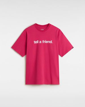 Vans Tell A Friend Loose T-Shirt - Pink