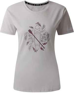 Dare 2b Ladies Transquility Iii Boat T-Shirt Hint) Cotton - Grey