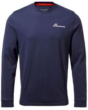 Craghoppers Ladies Holmes Long-Sleeved T-Shirt Cotton - Blue