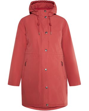 Usha Gewatteerde Korte Jas Vintage - Rood
