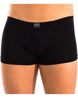 Q En Bamboo Elastic Breathable Boxer Shorts Q514 - Black