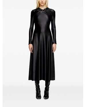 DIESEL D-Iamo Midi Logo Dress - Black