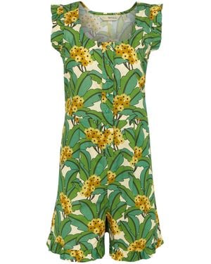 Regatta Ladies Orla Kiely Tropical Playsuit () Material_Cotton - Green